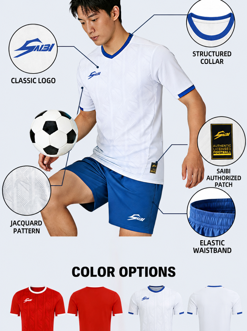 ZDF002-Stock Football Uniforms, Jersey & Shorts — 6