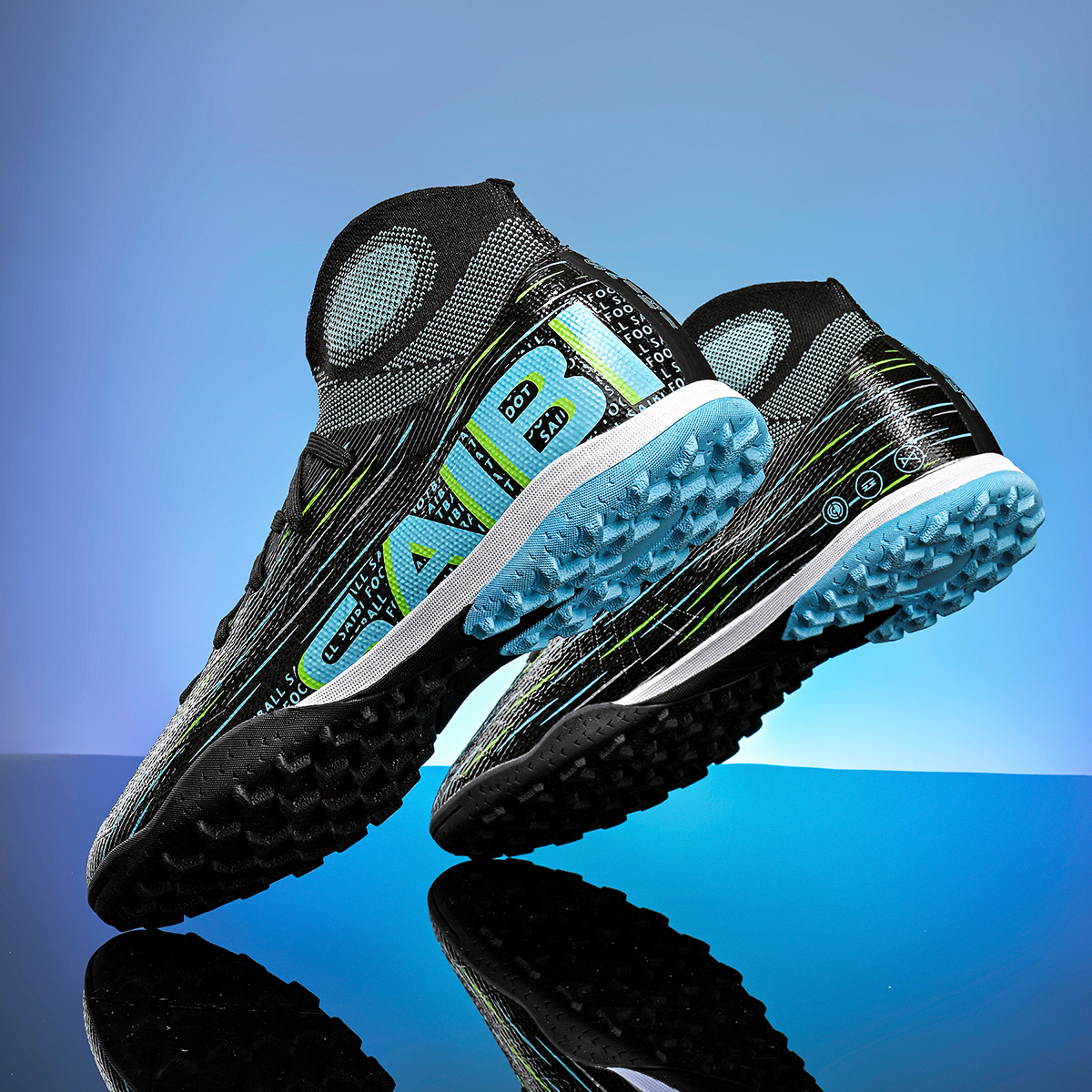 3820S-Stock High Heel TF Football Shoes,EU Sizes 35-45 — 4
