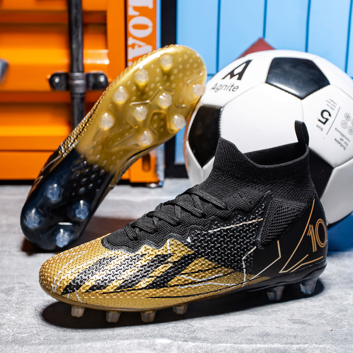 95KC-Stock High Heel FG Football Shies-EU Sizes 35-45 — 5