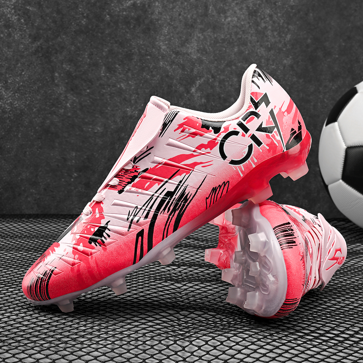 S-0377C-Stock Fold-Over Tongue FG Football Shoes — 11