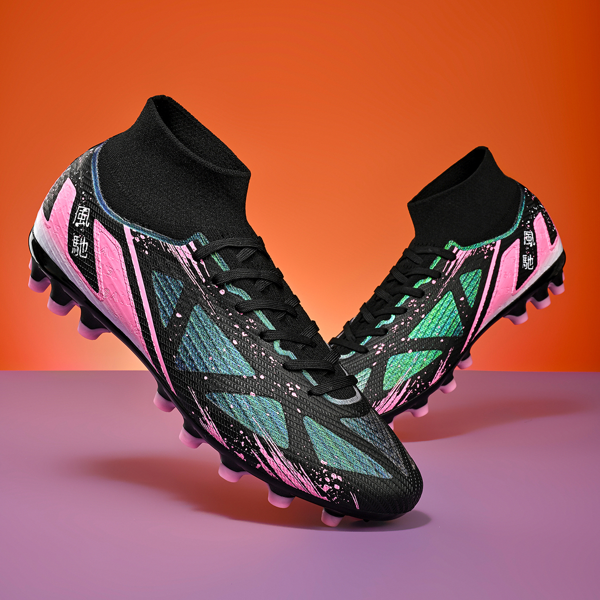 3800C-Stock High Top AG Football Shoes,EU Sizes 35-45 — 18