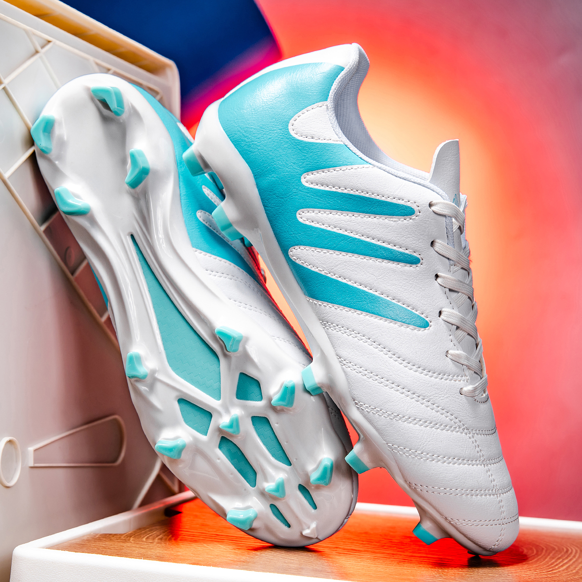 3599C-Lace-Up Long Stud Soccer Cleats Sizes 35-45 — 11