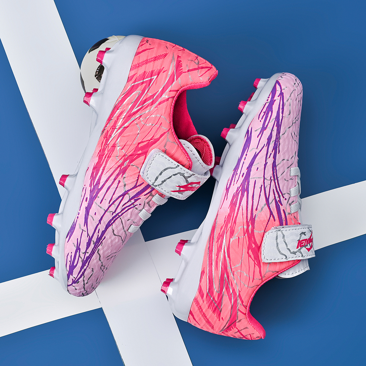 2210C-PU Upper Long Stud Soccer Cleats for Kids Sizes 26-38 — 10
