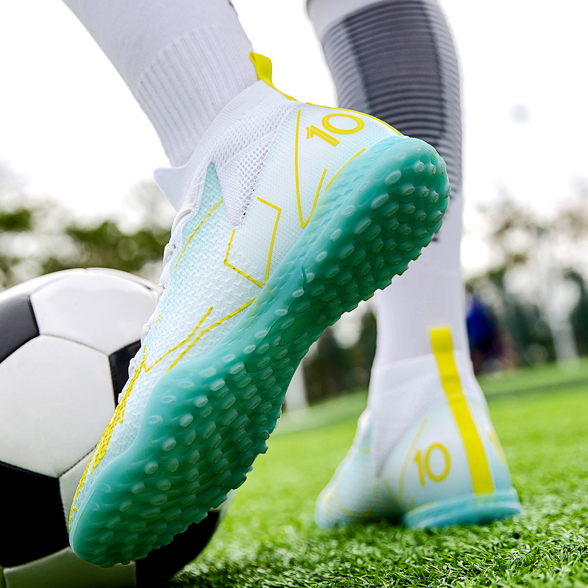 MX10S-Stock High Hell TF Football Shoes,EU Sizes 35-45 — 11