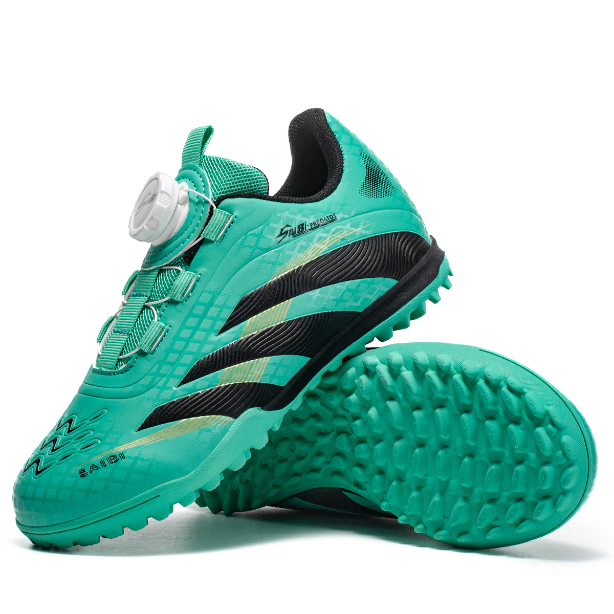 3550S-PU Kids' Turf Soccer Cleats Sizes 30-38 — 4