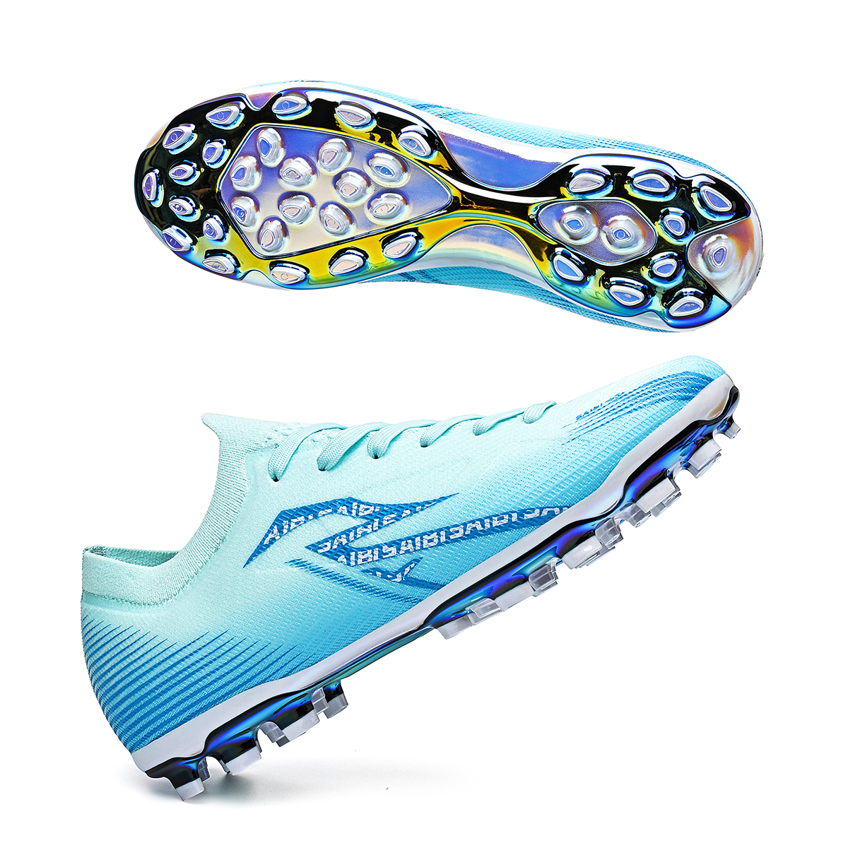 3618MJ-Low-Cut TPU Soccer Shoes with Gold Sole, Sizes 35-45 — 5
