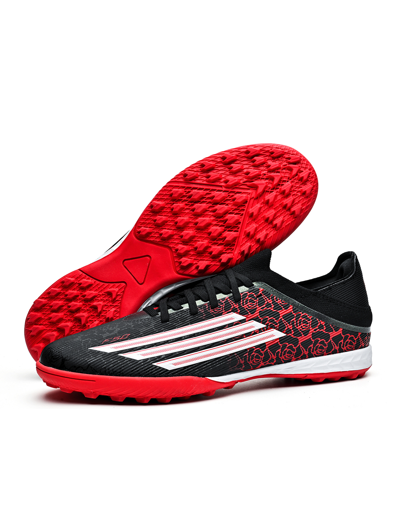 8556S-Stock Lace-up Short Stud Turf Football Boots, Size 33-45 — 4