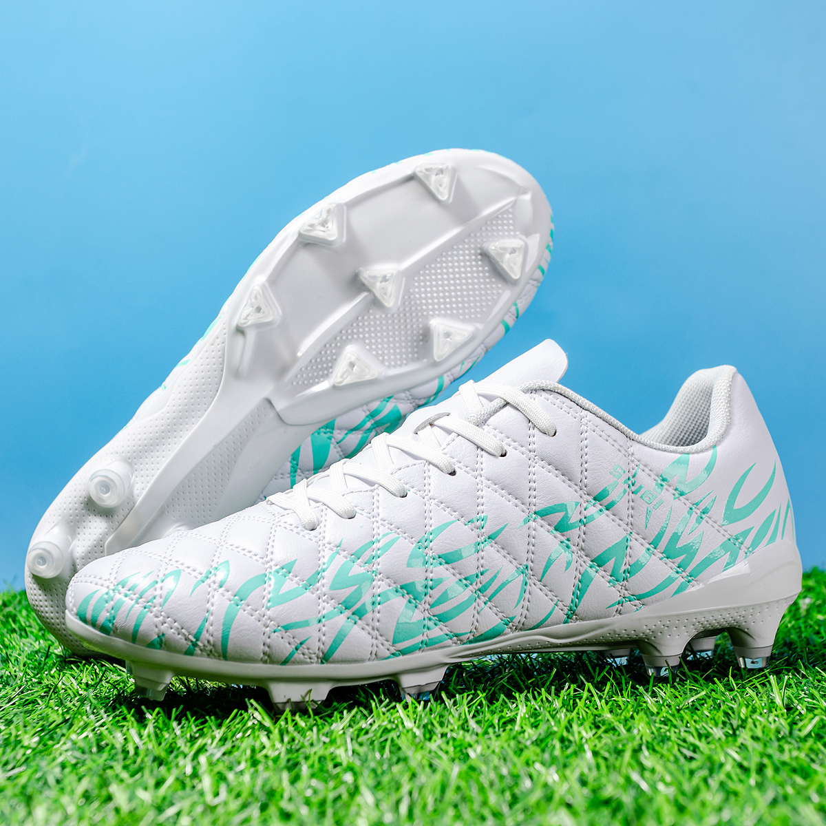 KJ01C-Stock Lace-up FG Football Shoes,EU 35-45 — 7