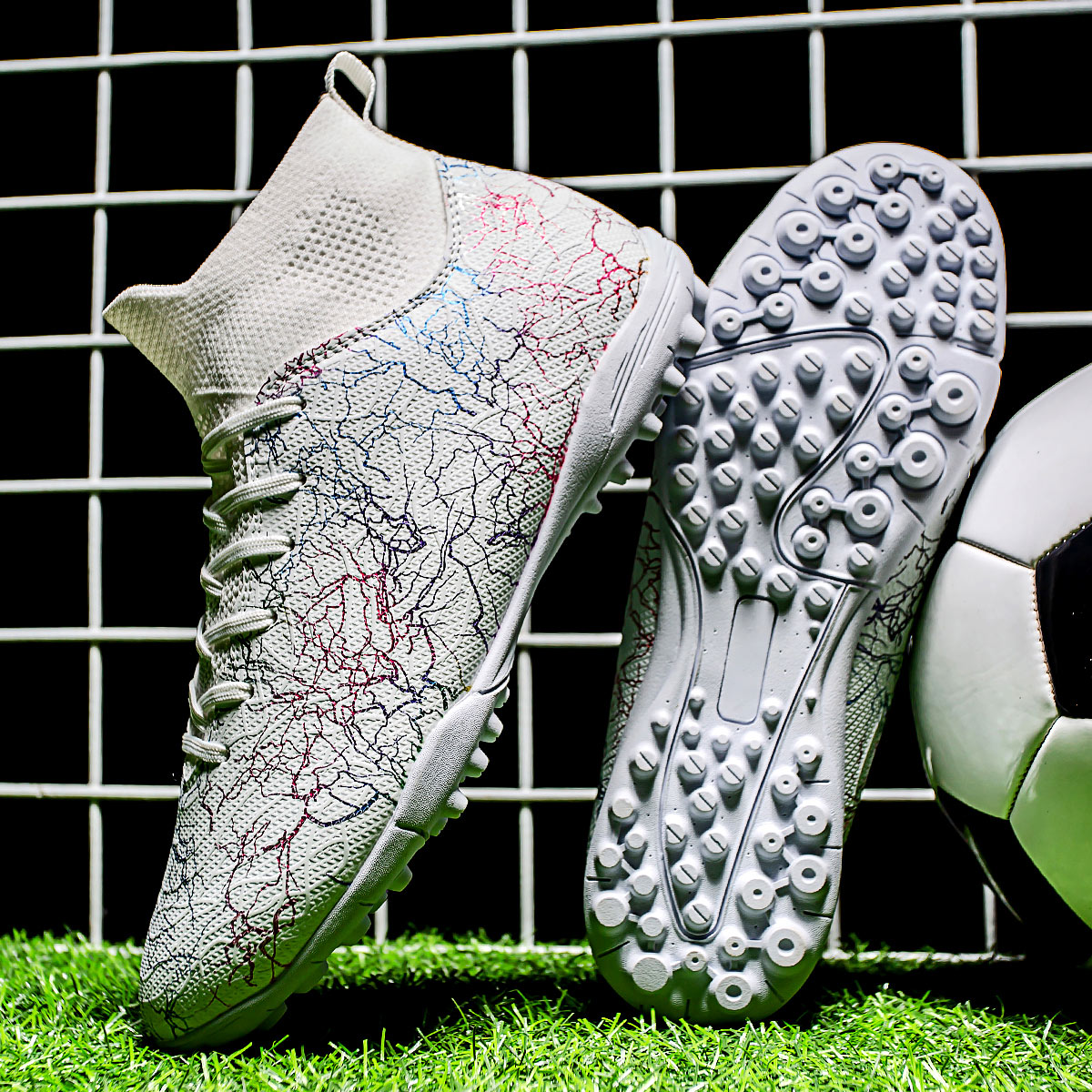 1986S-High-Cut Turf Soccer Cleats Sizes 32-46 — 11