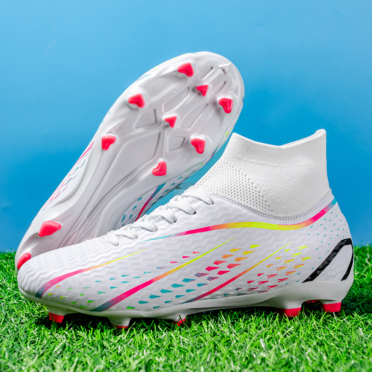 8070C-Stock Lace-up FG Football Shoes,EU Sizes 38-45 — 3