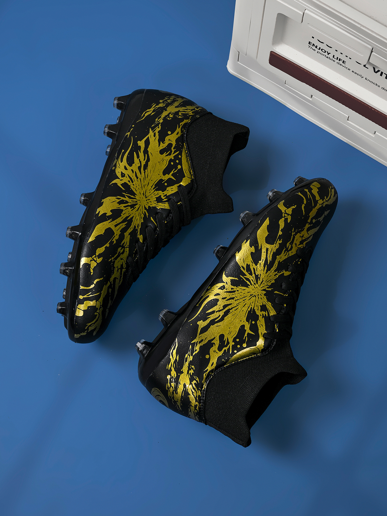 2202C-Stock High-cut Lace-up AG Football Shoes — 10