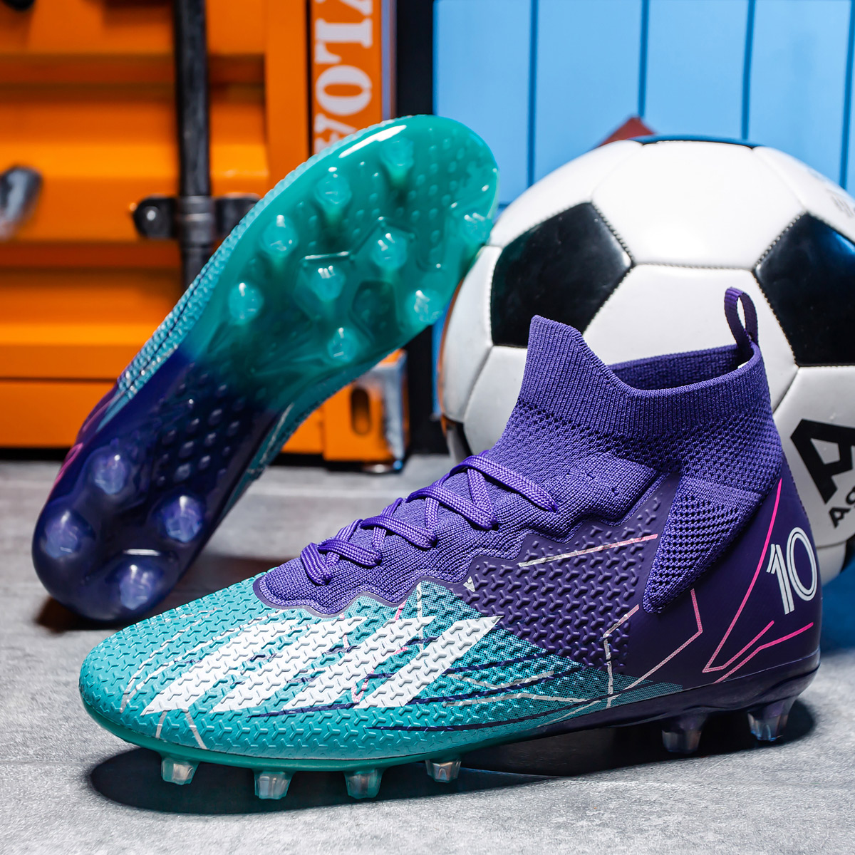 95KC-Stock High Heel FG Football Shies-EU Sizes 35-45 — 2