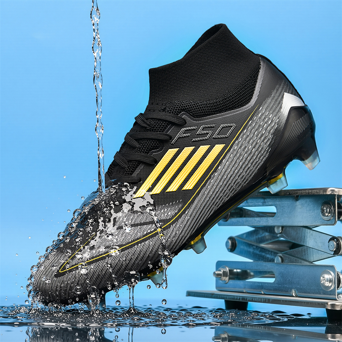 F004C-Stock High Top FG Football Shoes,EU Sizes 35-45 — 6