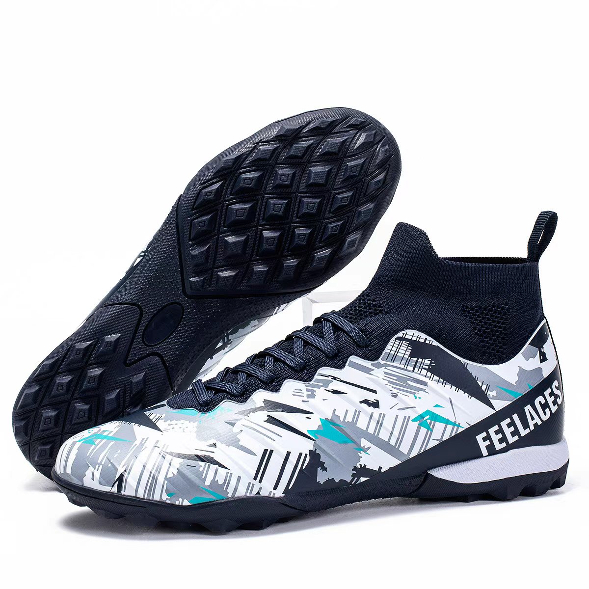 1916S-Lace-Up High-Cut Turf Soccer Cleats Sizes 35-45 — 1
