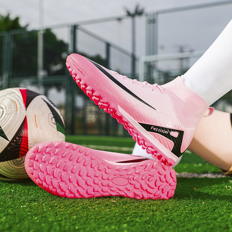 1688S-Lace-Up TF Turf Soccer Shoes with PU Upper and Short Studs, Sizes 35-45 — 5