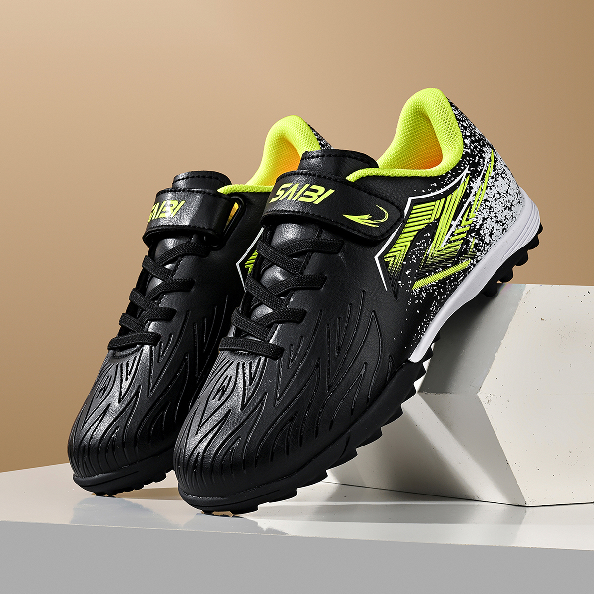2558S-Kids' PU Upper Turf Soccer Cleats Sizes 28-39 — 6