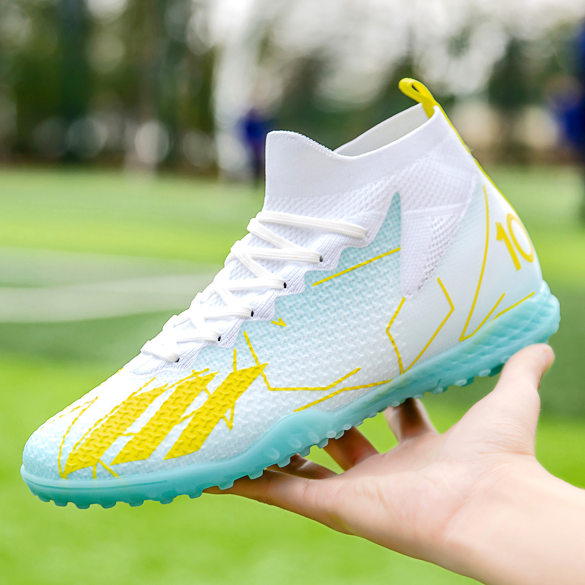 MX10S-Stock High Hell TF Football Shoes,EU Sizes 35-45 — 7