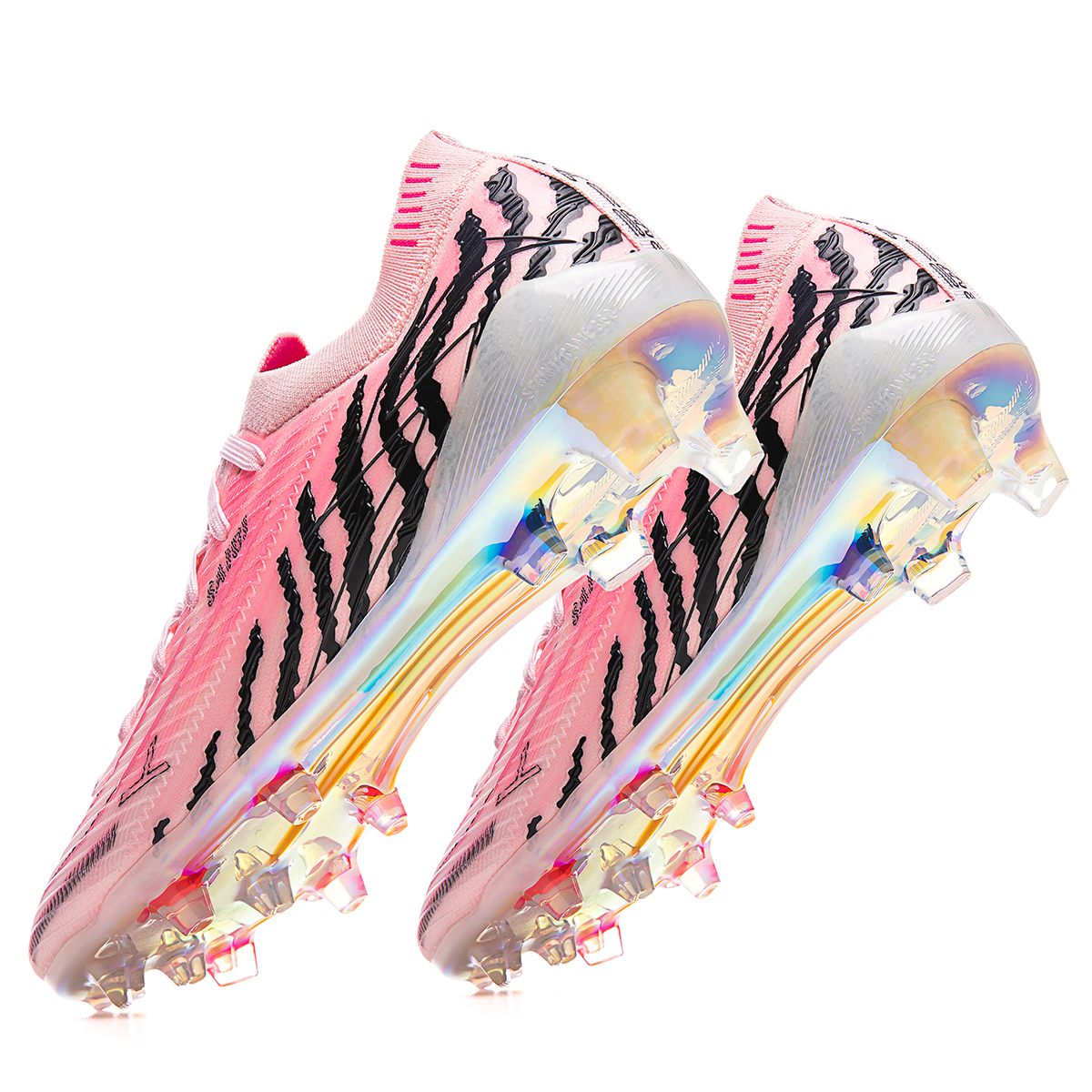 3649J032TM-Lace-Up Low-Cut Soccer Shoes with Holographic Gold Sole, Sizes 35-45 — 13