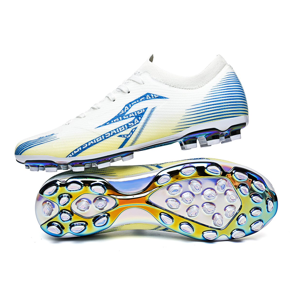 3618MJ-Low-Cut TPU Soccer Shoes with Gold Sole, Sizes 35-45