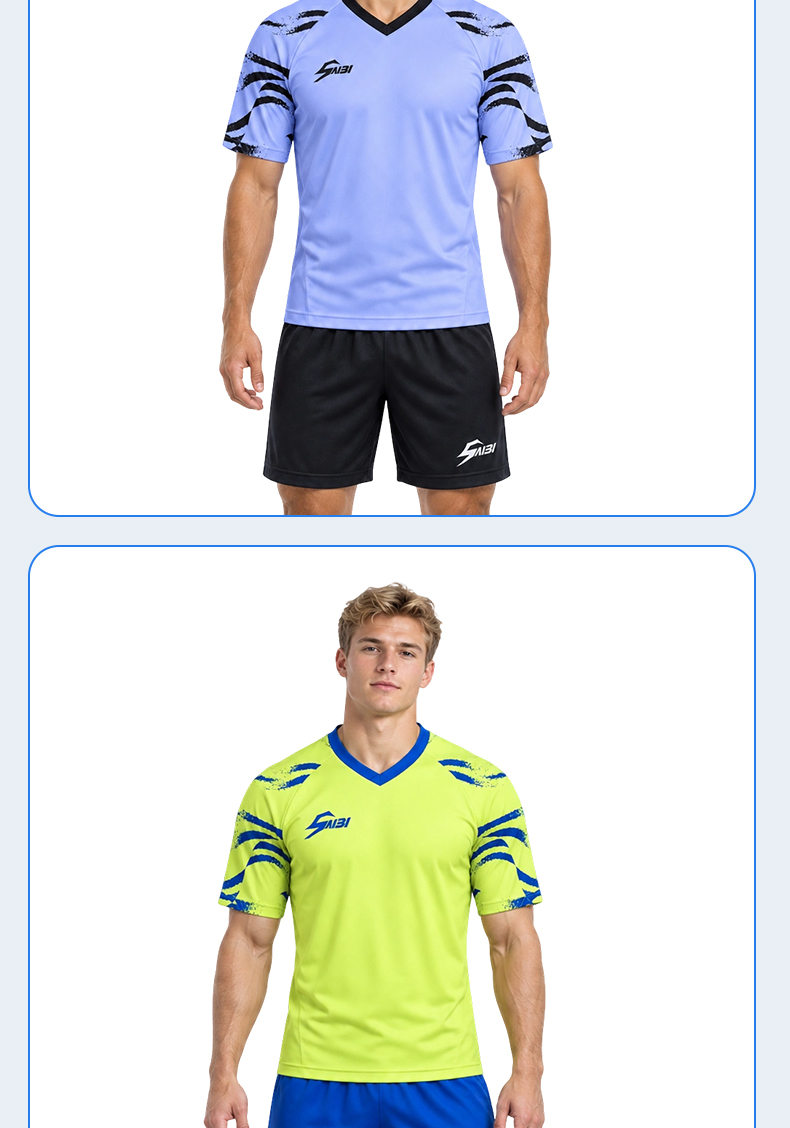 ZDF001-Stock Football Uniforms, Jersey/Shorts — 3