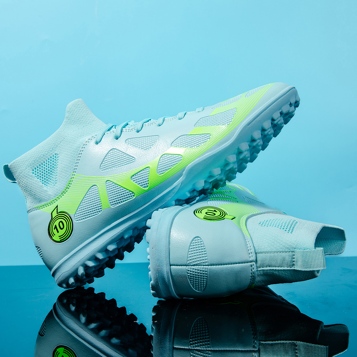 2509S-PU Leather Lace-Up Turf Soccer Cleats Sizes 35-46 — 5