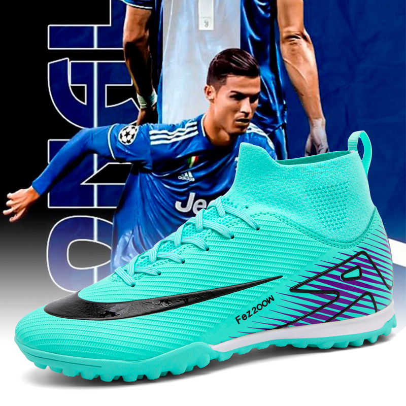 1688S-Lace-Up TF Turf Soccer Shoes with PU Upper and Short Studs, Sizes 35-45 — 12