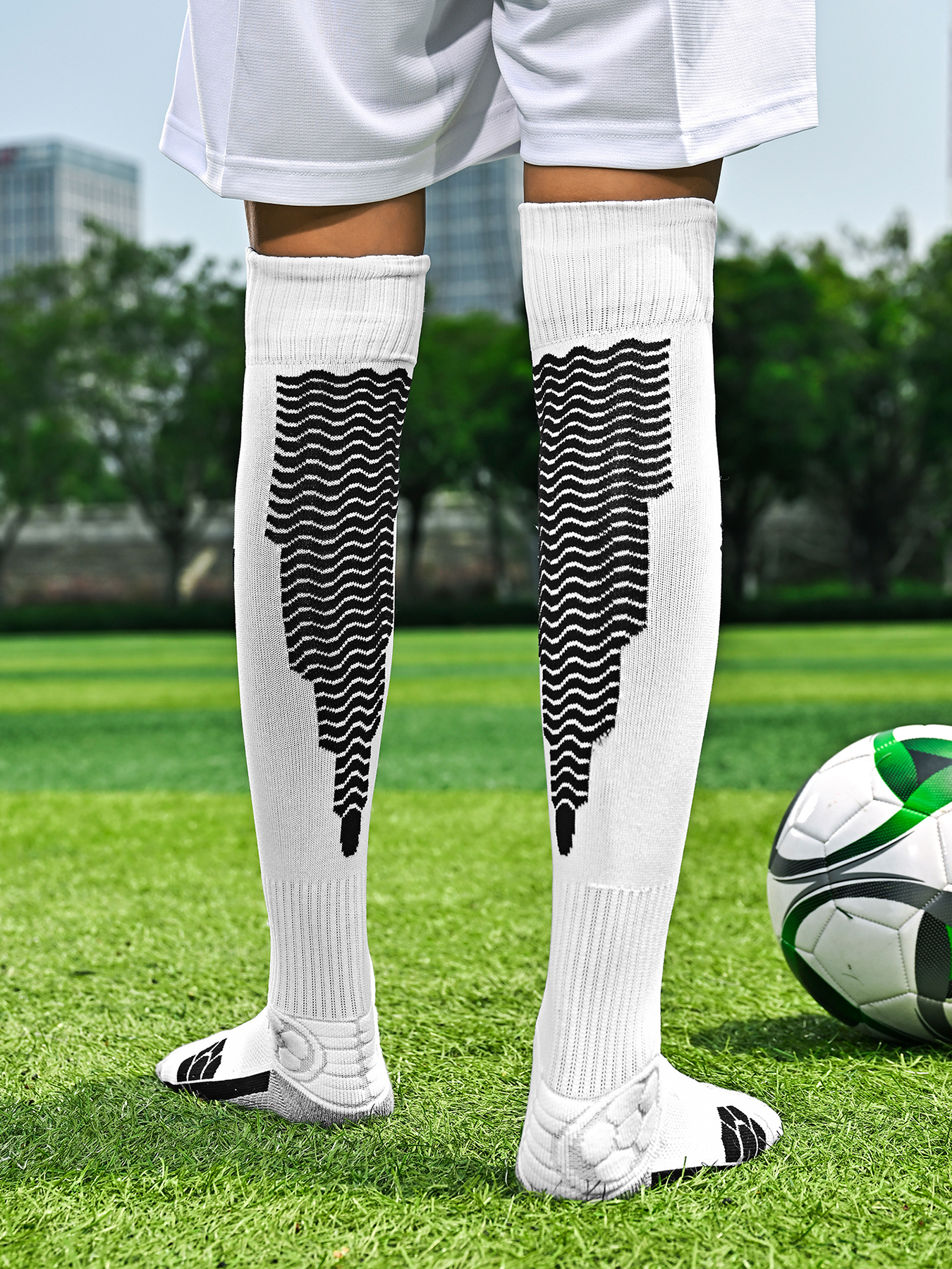 SBWZ-003-Long Football Socks with Thick Terry Sole, Sizes S-L — 8