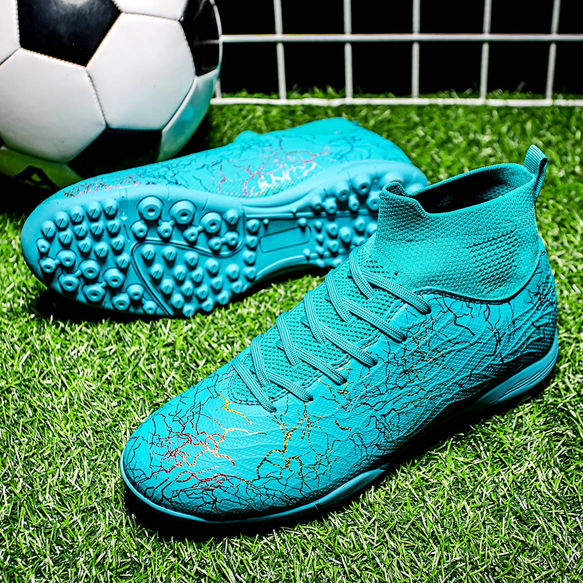 1986S-High-Cut Turf Soccer Cleats Sizes 32-46 — 8