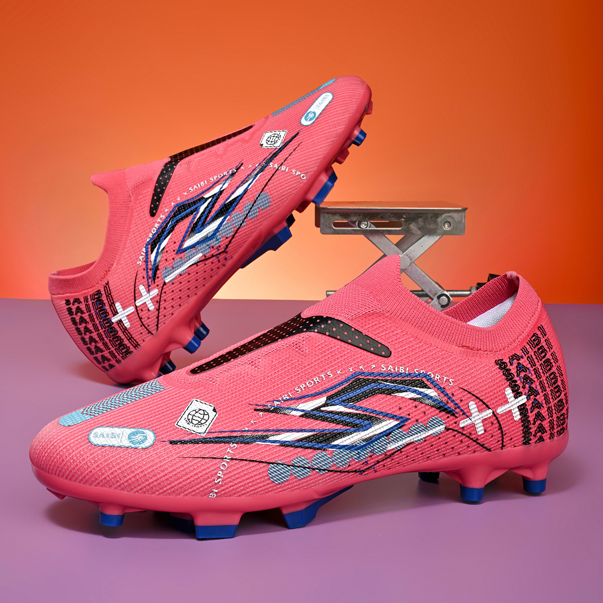 3942C-Stock Slip-on FG Football Shoes,EU Sizes 35-45 — 7