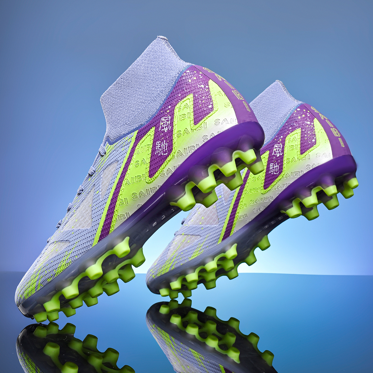 3800C-Stock High Top AG Football Shoes,EU Sizes 35-45 — 9