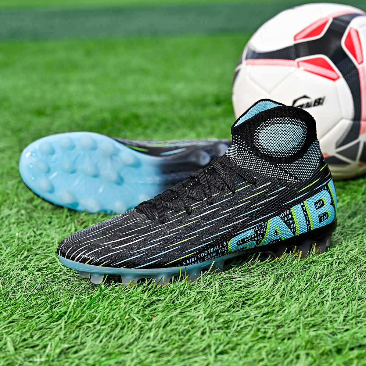 3820C-Stock High Heel AG Football Shoes,EU Sizes 35-45 — 7