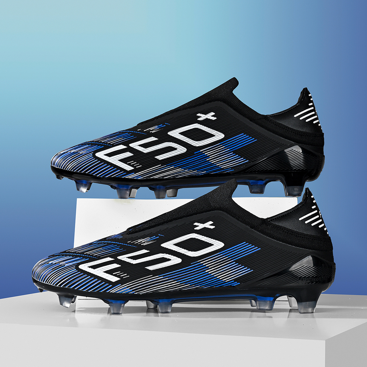 1805C-TPU Seamless Upper Long Stud Soccer Shoes Football Cleats Sizes 32-45 — 8
