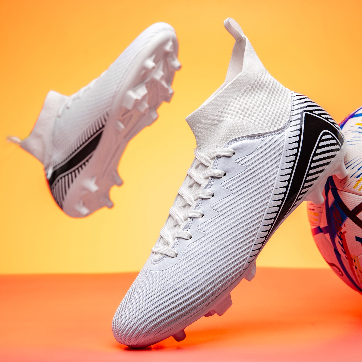 7066C-Stock Non-slip FG Football Boot,EU Sizes 38-45 — 7
