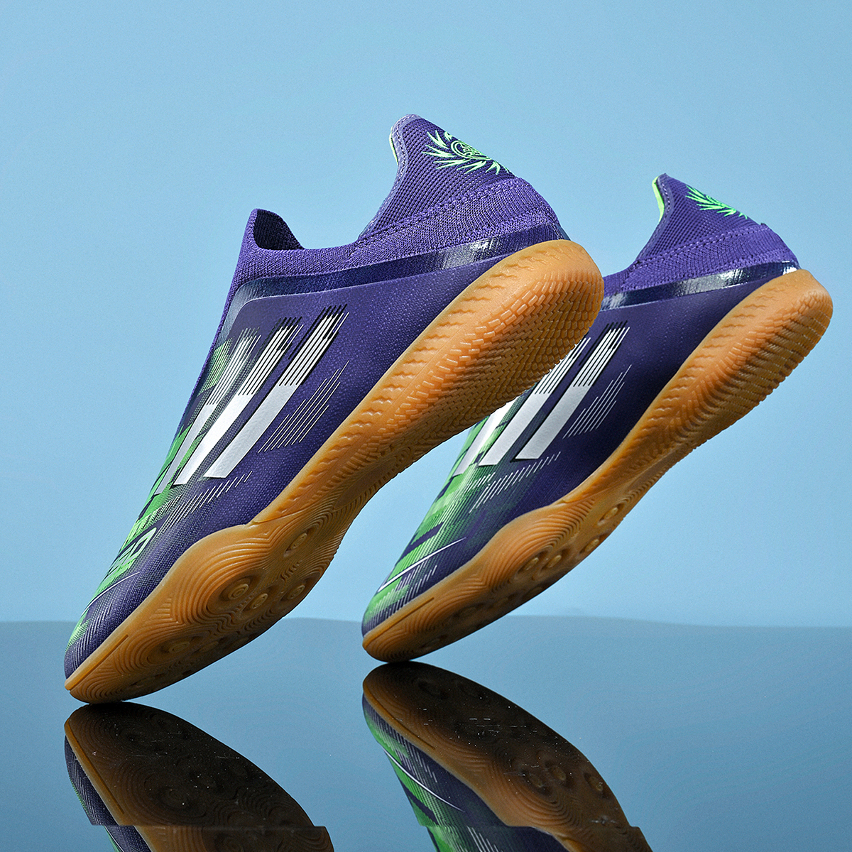 2566P-Stock Slip-on IC Football Shoes,EU Sizes 35-45 — 1
