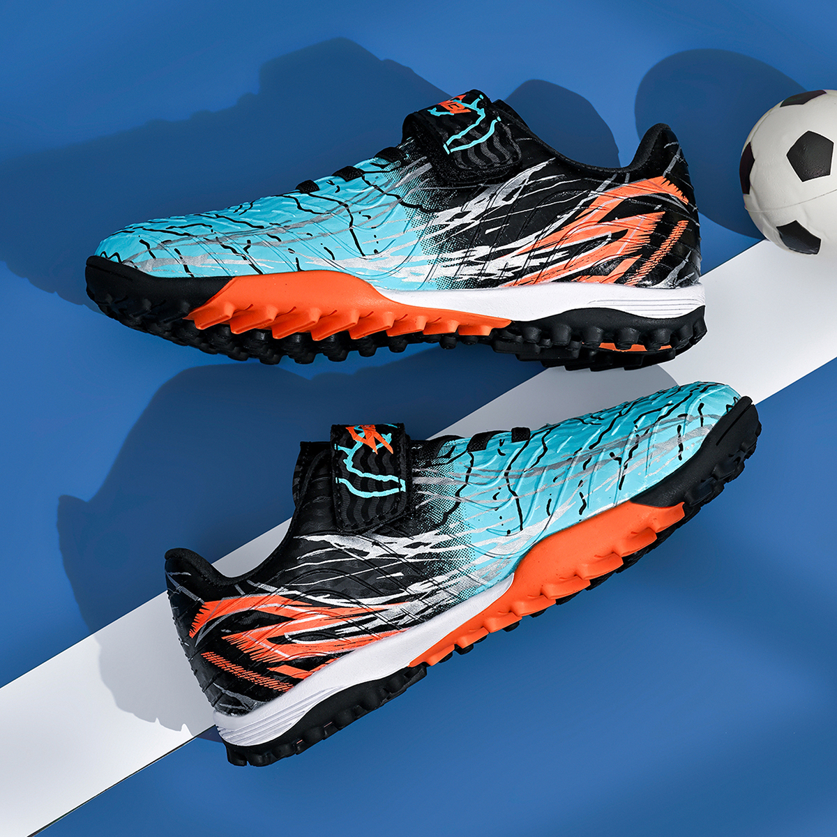 2210S-PU Kids' Turf Soccer Cleats Sizes 26-38 — 10