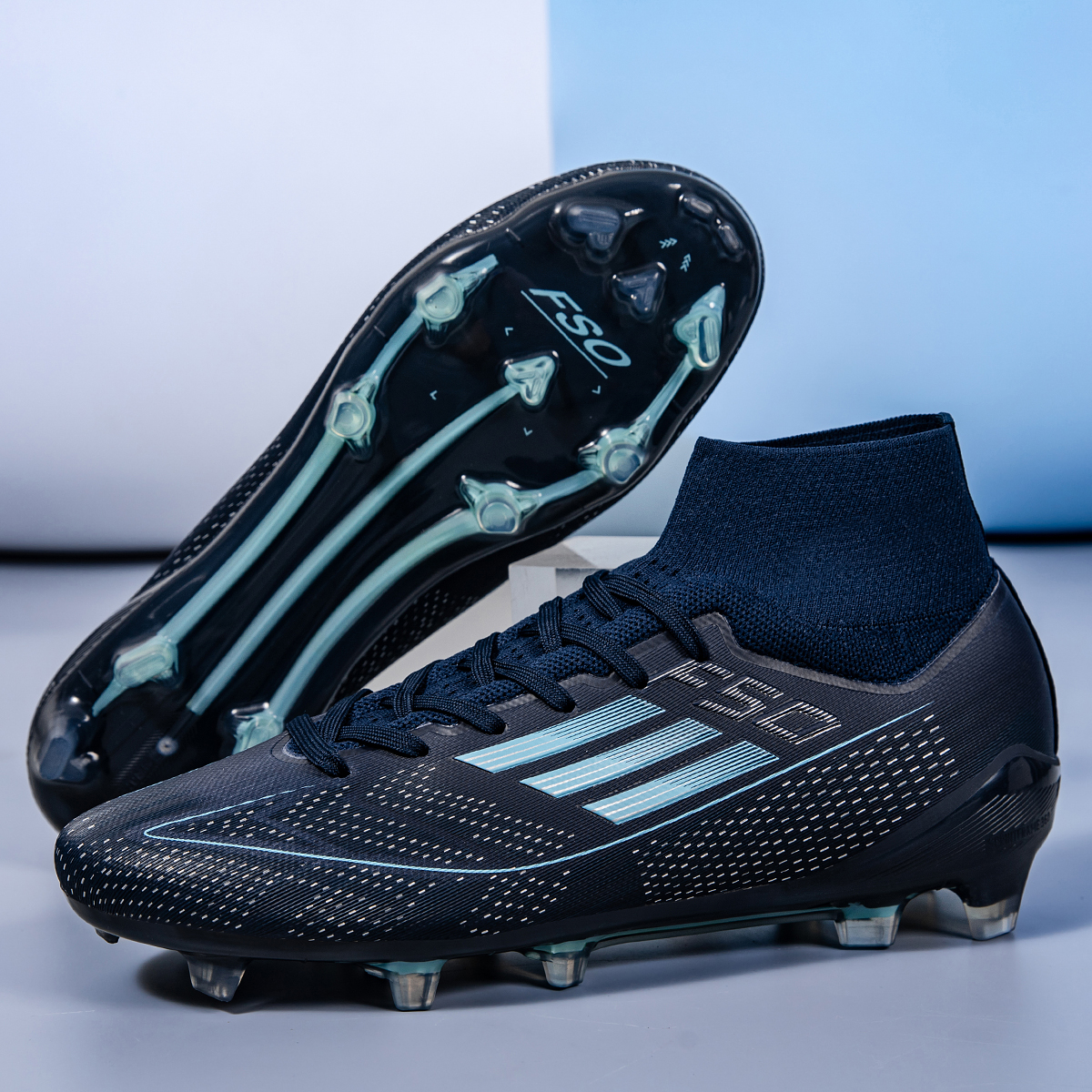 F50C-Stock High Heel FG Football Shoes,EU Sizes 35-45 — 3