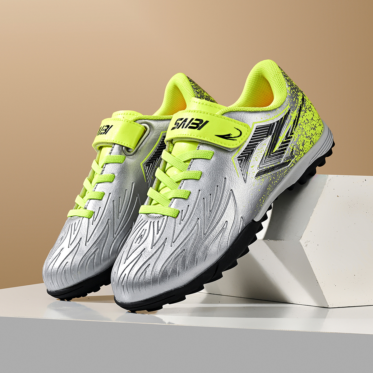 2558S-Kids' PU Upper Turf Soccer Cleats Sizes 28-39 — 8