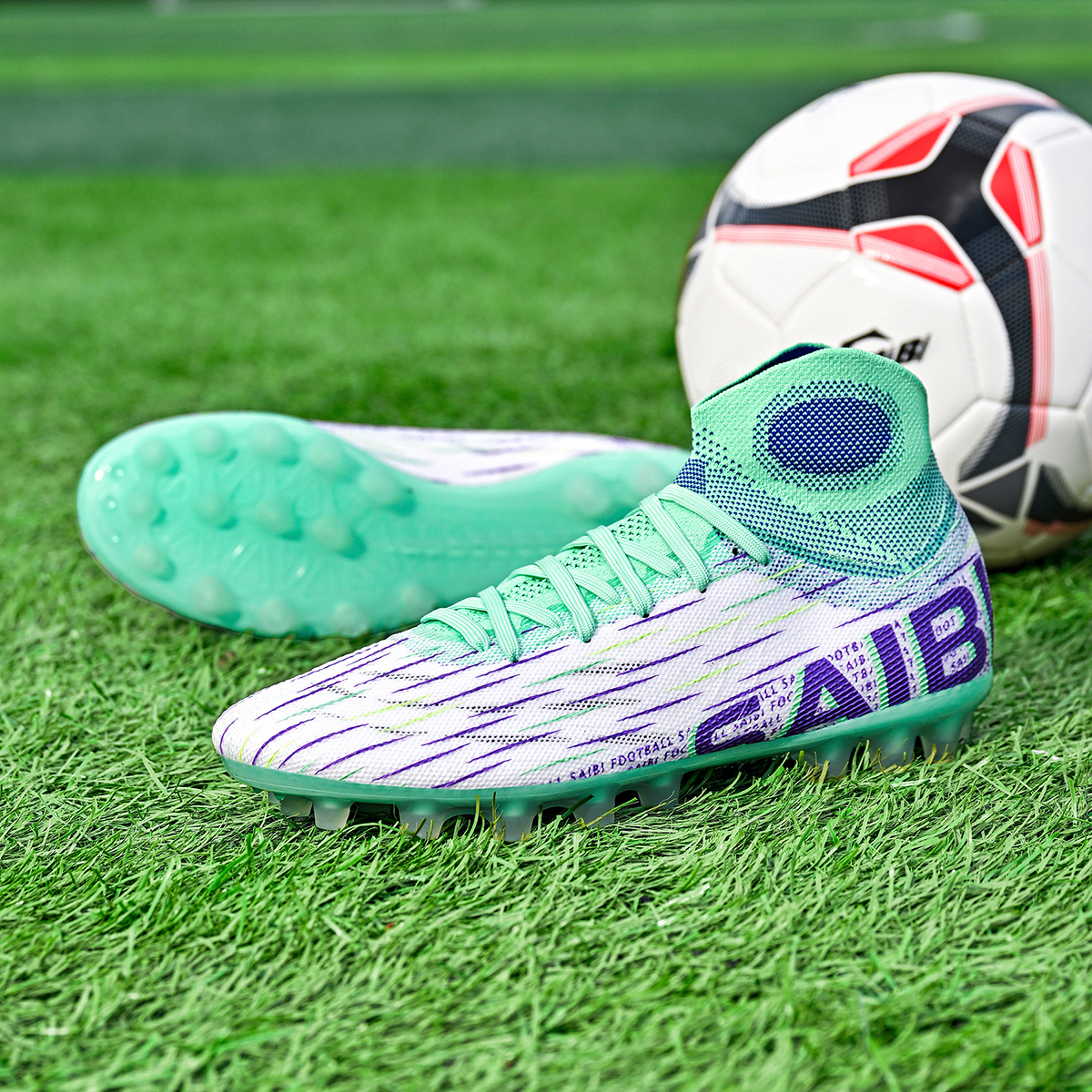 3820C-Stock High Heel AG Football Shoes,EU Sizes 35-45 — 8