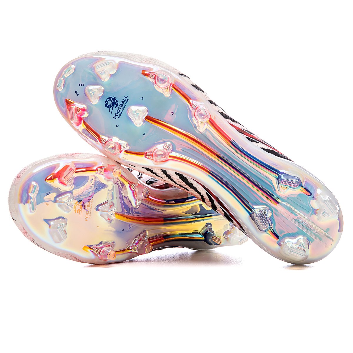 3649J032TM-Lace-Up Low-Cut Soccer Shoes with Holographic Gold Sole, Sizes 35-45 — 6