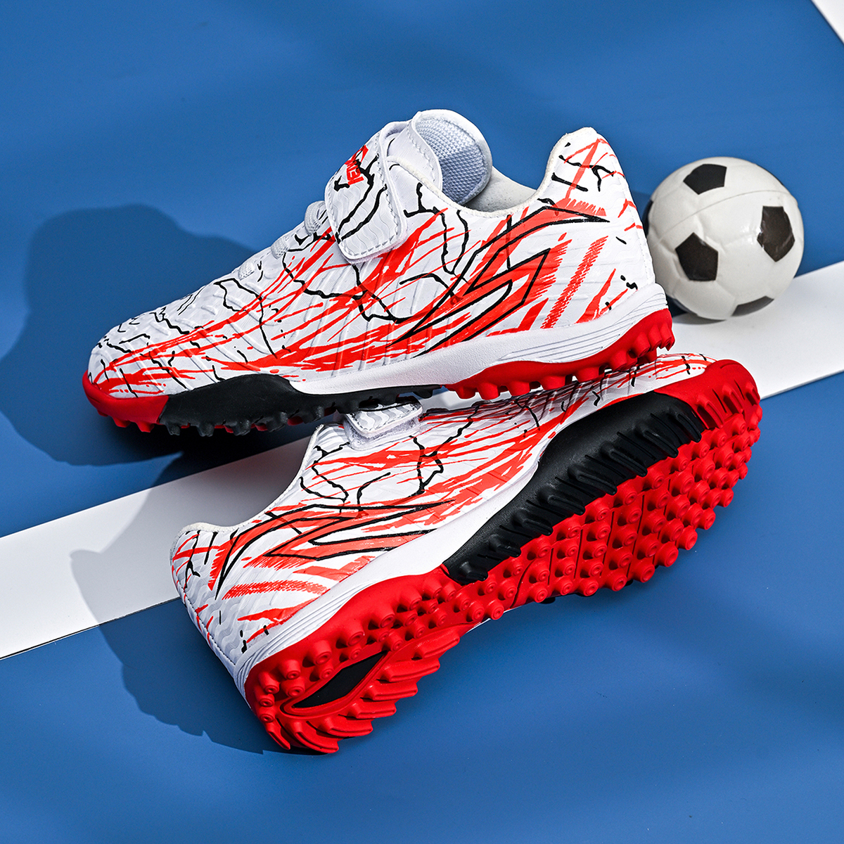 2210S-PU Kids' Turf Soccer Cleats Sizes 26-38 — 7