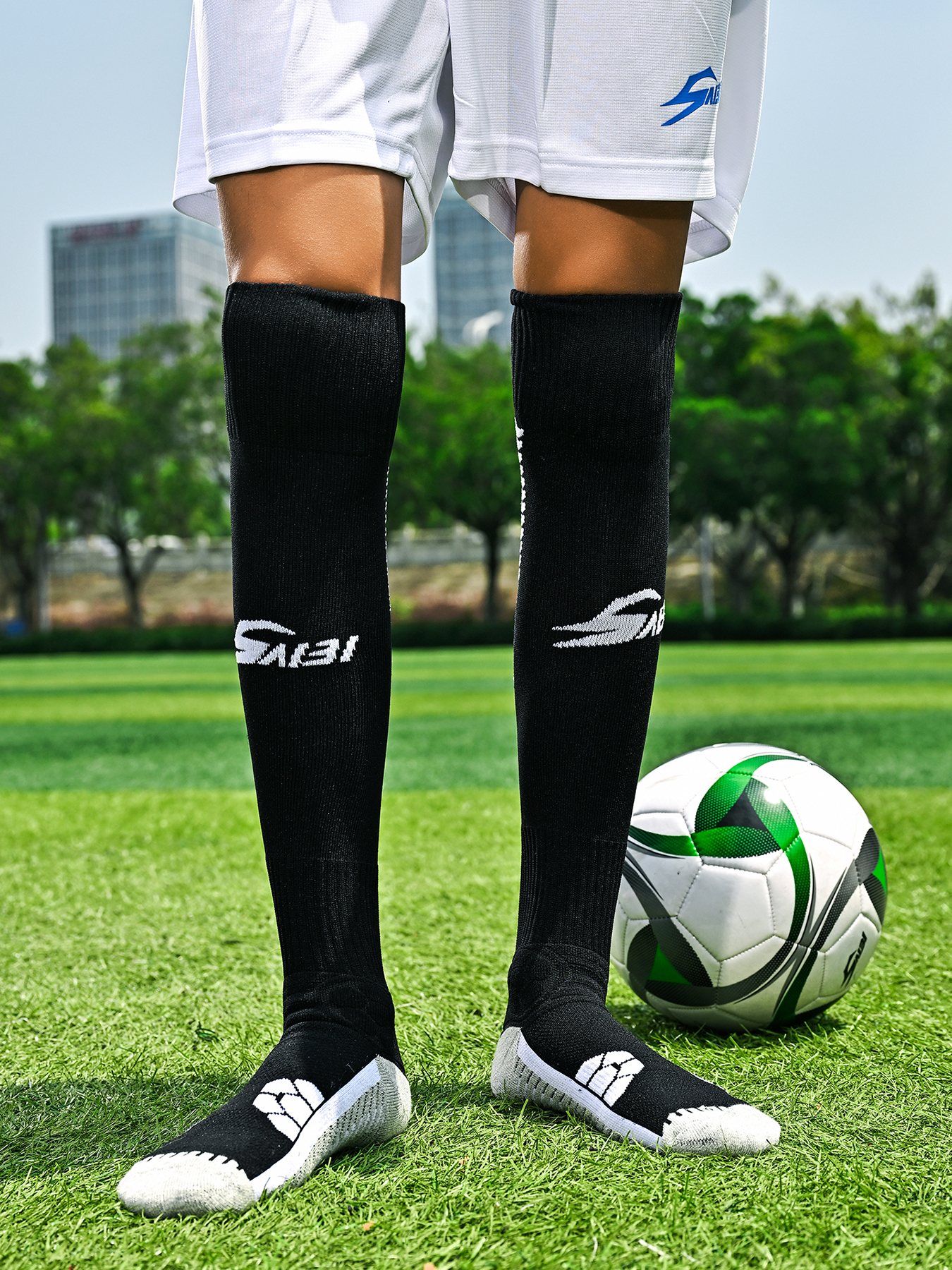 SBWZ-003-Long Football Socks with Thick Terry Sole, Sizes S-L — 14