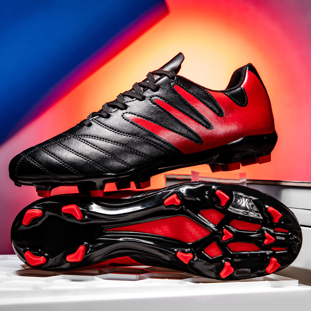 3599C-Lace-Up Long Stud Soccer Cleats Sizes 35-45 — 7