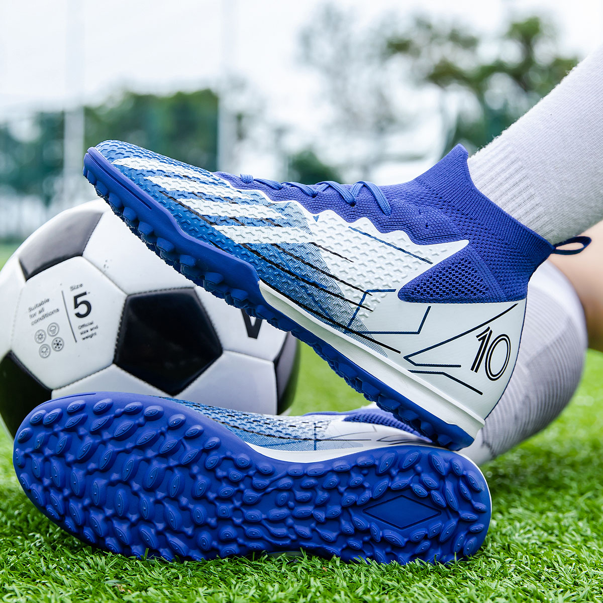 95KS-Stock High Top TF Football Shoes,EU Sizes 35-45 — 8