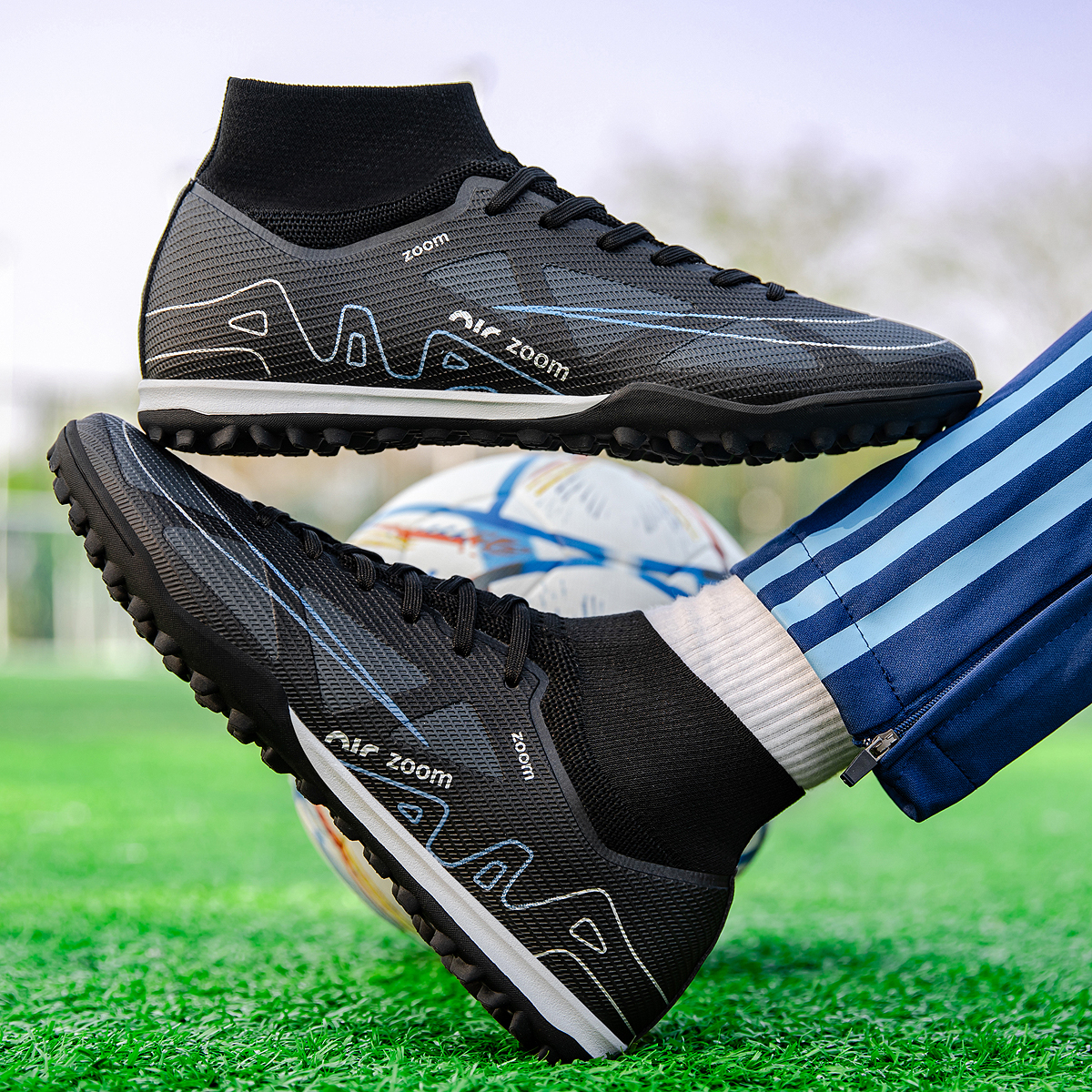 2440S-High-Cut Turf Soccer Cleats Sizes 35-45 — 11