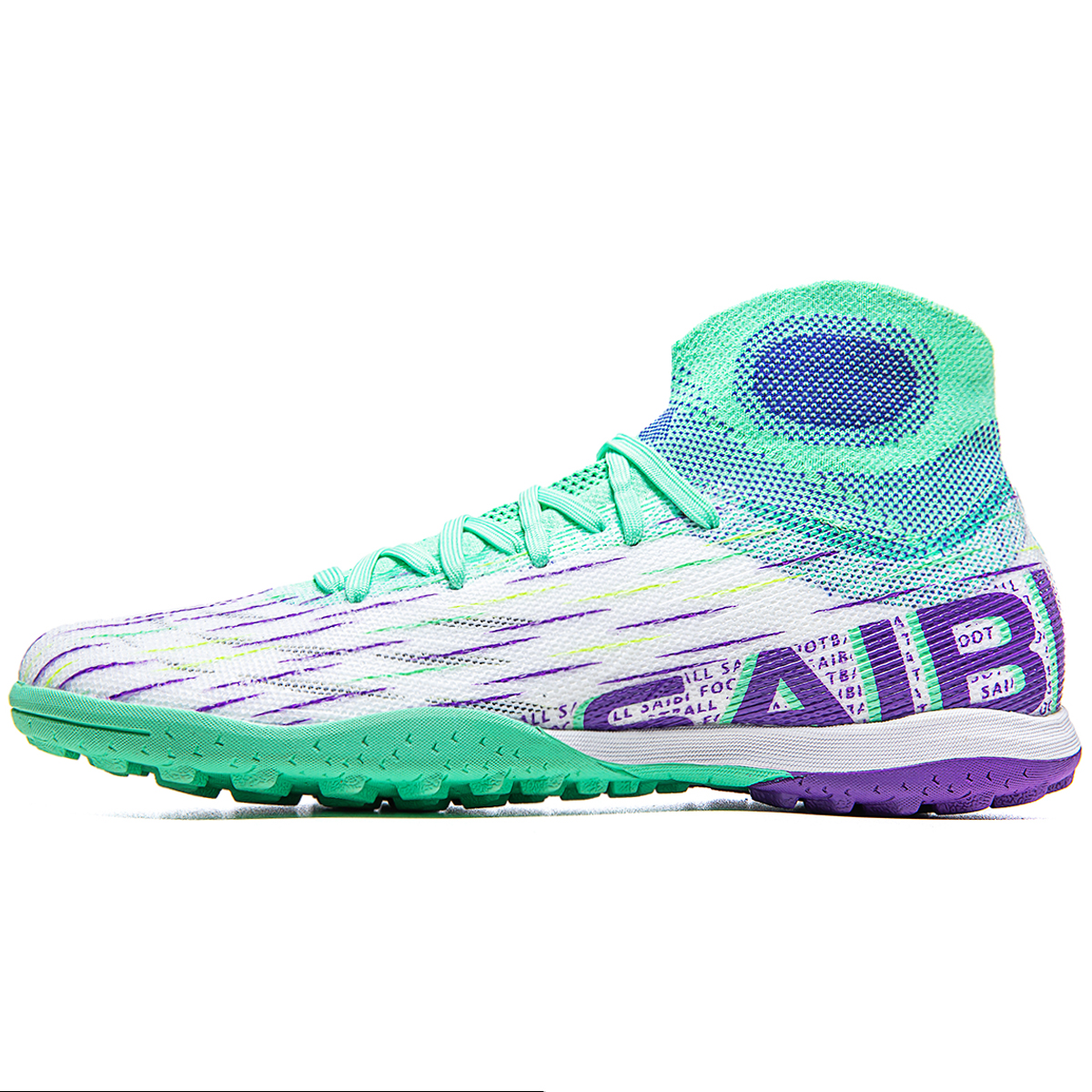 3820S-Stock High Heel TF Football Shoes,EU Sizes 35-45