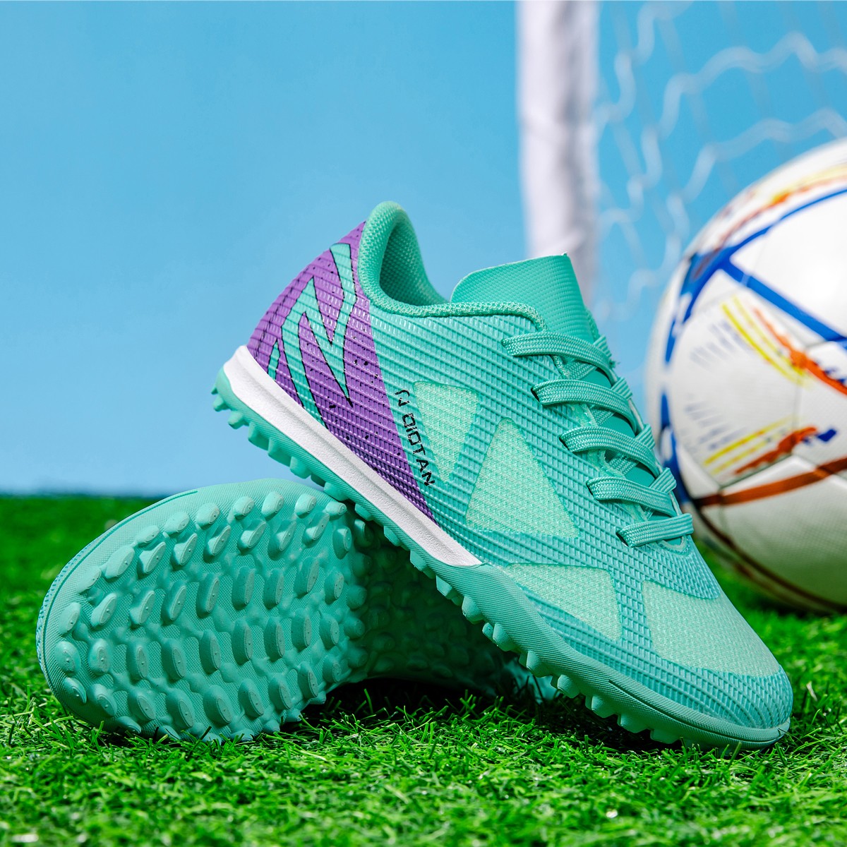 2450S-Lace-Up Low-Cut Turf Soccer Cleats Sizes 30-38 — 8