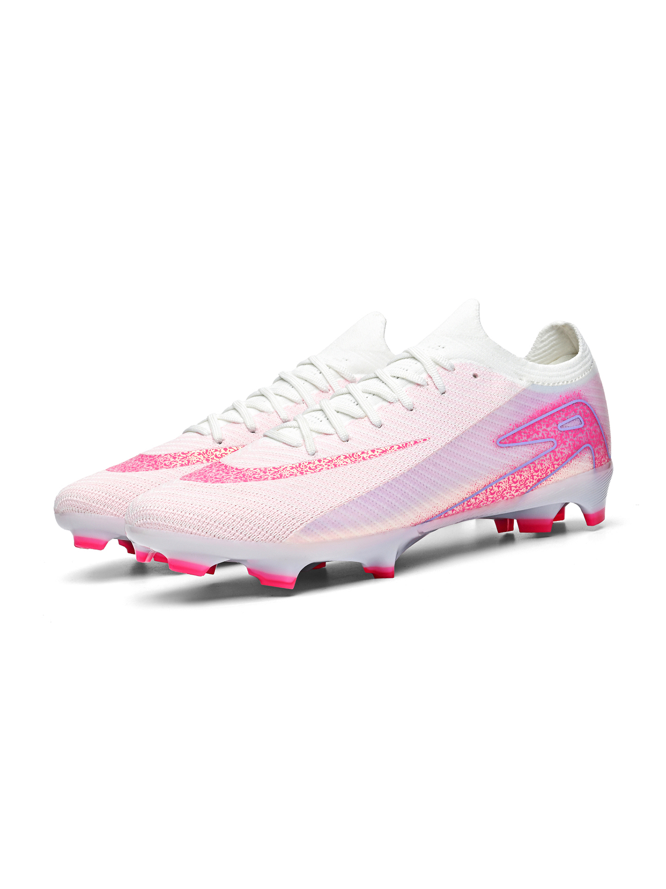 T12C-Stock Lace-up Firm Ground Football Shoes,EU Sizes 35-45 — 5