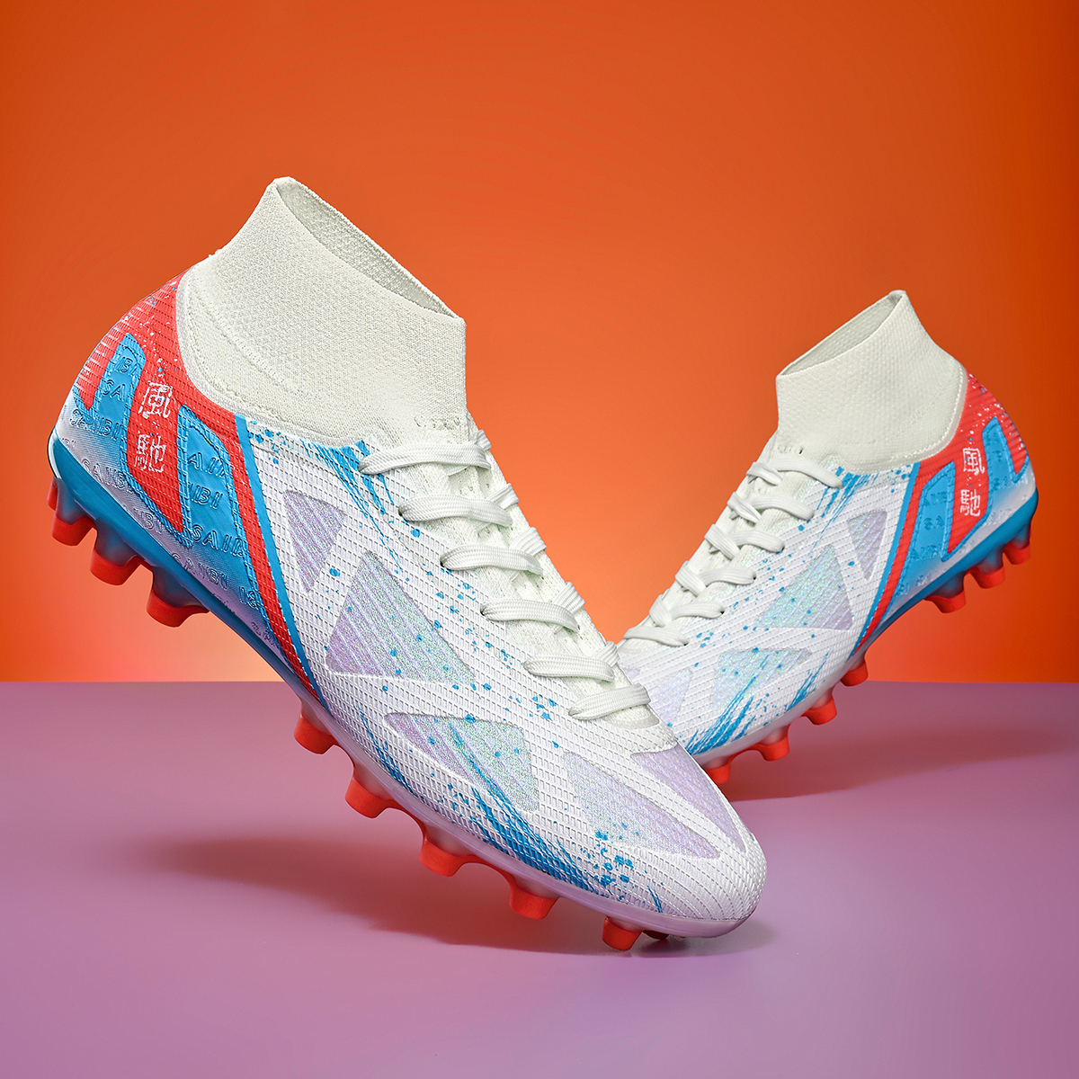 3800C-Stock High Top AG Football Shoes,EU Sizes 35-45 — 17