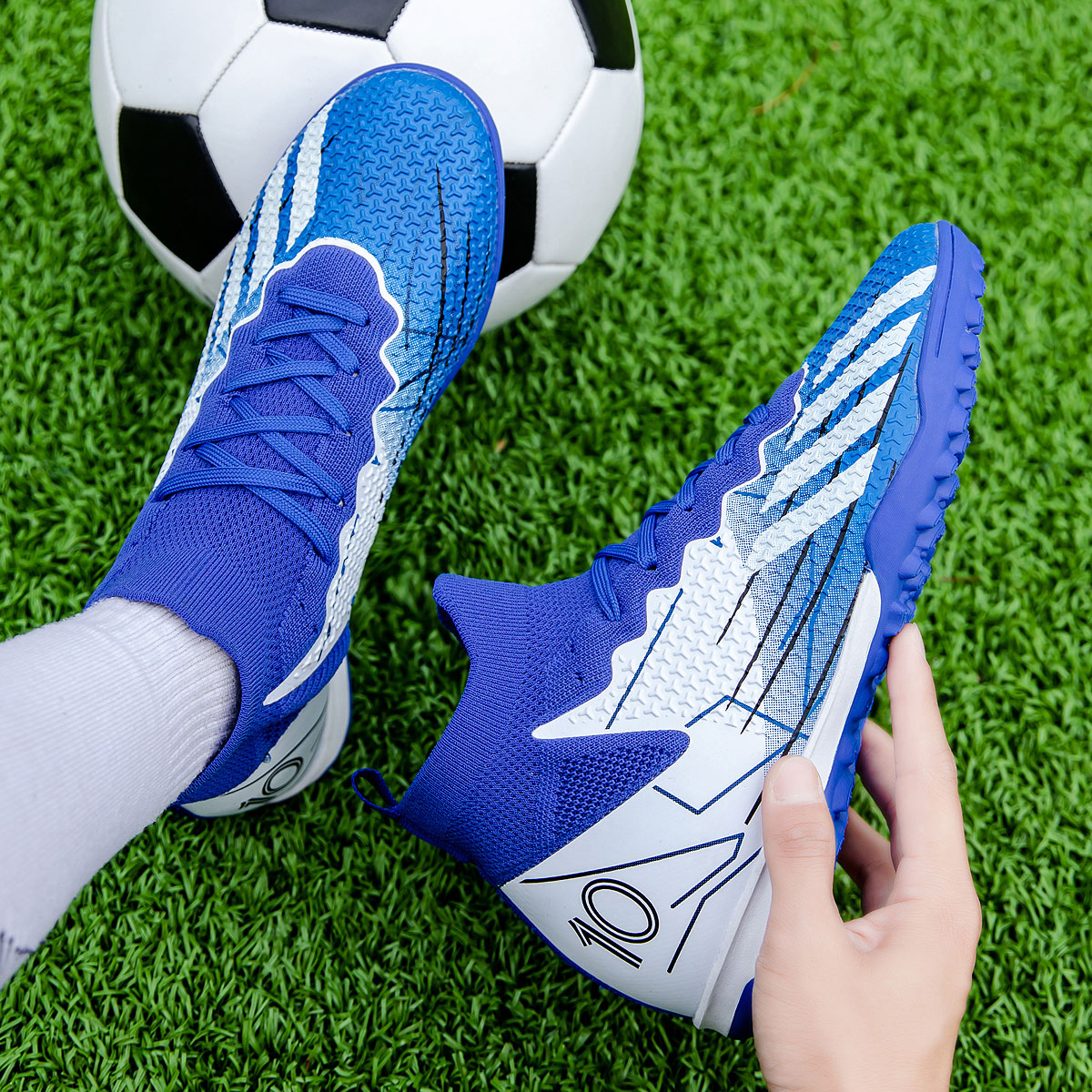 95KS-Stock High Top TF Football Shoes,EU Sizes 35-45 — 7