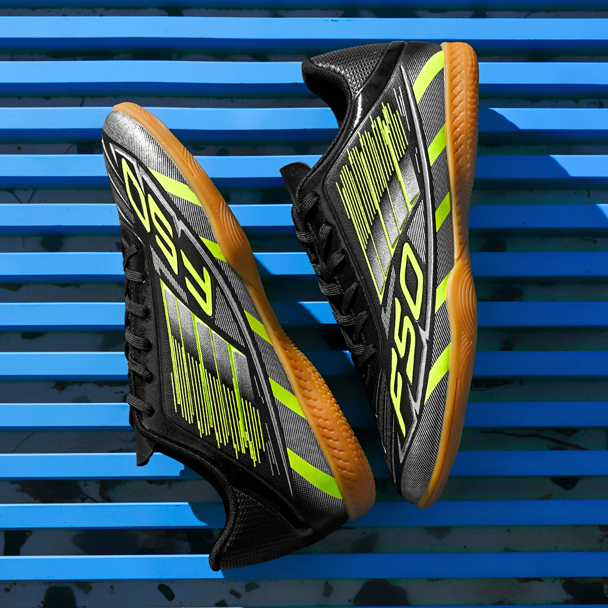 DF002P-Stock Lace-up IC Football Shoes,EU Sizes 35-45 — 1